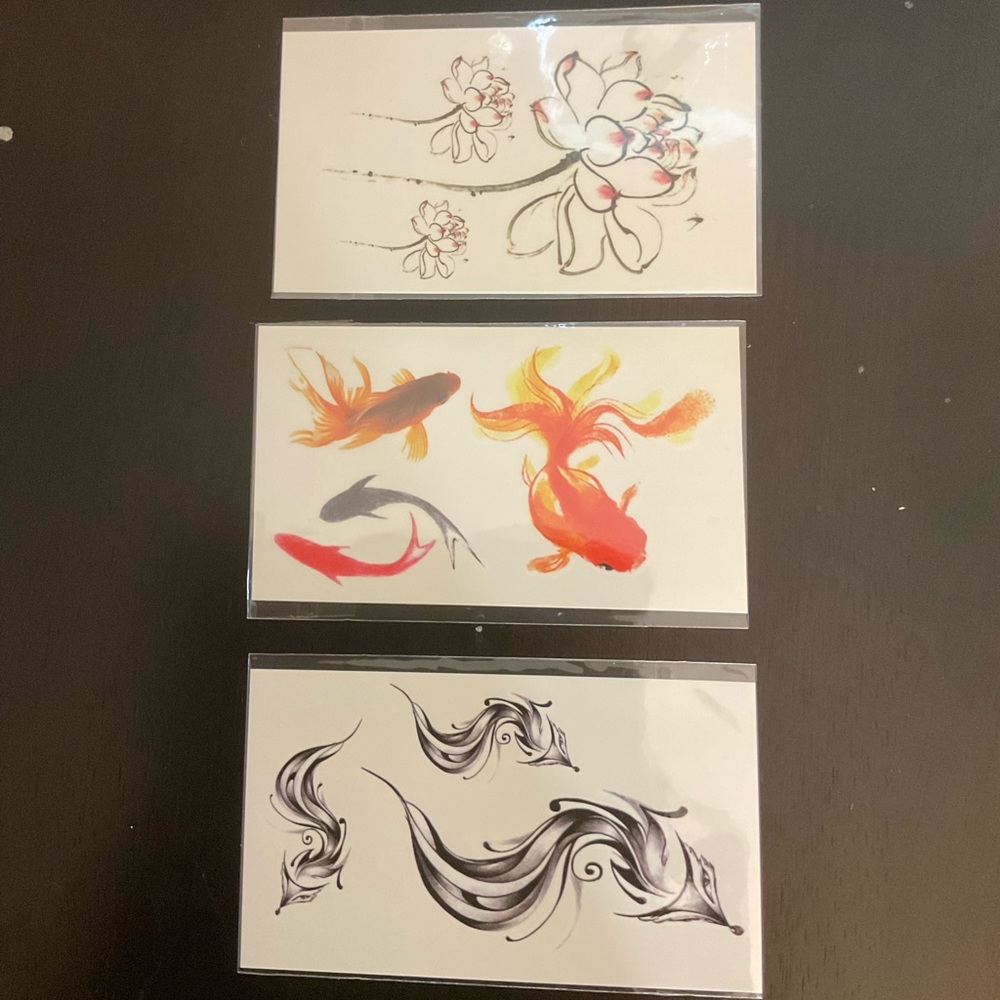 washable tattoos/ temporary tattoos